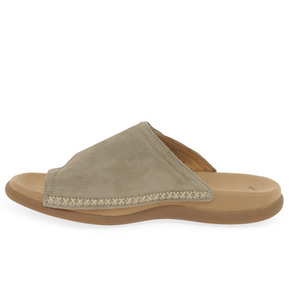 Gabor En Suède De Soie | Sandales à Boucle D\orteil Pour Femme Exclusive Jouissance